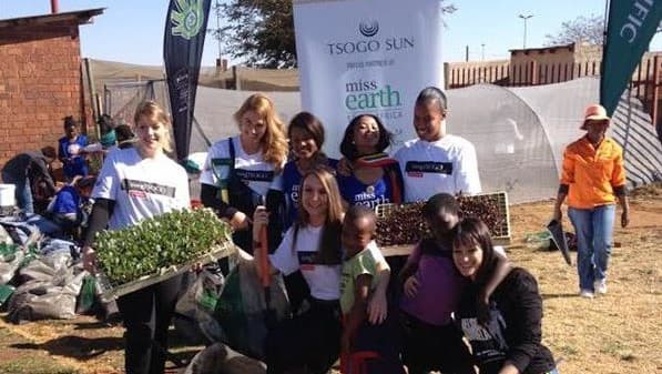 Miss Earth brings the gift of giving to Lulama Primary for Mandela day